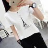 T-shirt printing letters short-sleeved t-shirt women