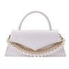 Retro Pattern Small Square Bag Fashion Pearl Single Shoulder