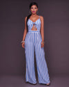 Striped  Jumpsuit