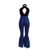 Selena Color Halter Halter Jumpsuit