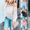 Mesh sweater blouse