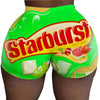 Candy Snickers Shorts Mini High Waist Short