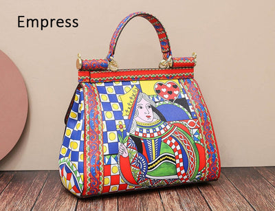 Retro Style Frame Women Totes Classic Printing