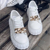 Sneaker Platform Thick Sole Chain  Lace Up