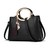 Metal Ring Female Bag Clutch High Quality Tassel Tote Bags