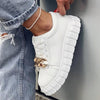 Sneaker Platform Thick Sole Chain  Lace Up