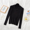 Turn-Down Collar Women Sweater Long Sleeve Top Casual Pullover Knitted Sweaters