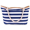 Beach Tote Bag Capacity Striped Shoulder Bag