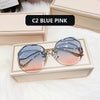 Tea Gradient Sunglasses  Ocean Water Cut Trimmed