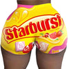 Candy Snickers Shorts Mini High Waist Short