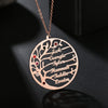 Life Tree 1-6 Names Necklace Personalized Stainless Steel  Birthstone