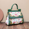 Retro Style Frame Women Totes Classic Printing