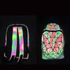 New Women Geometric Folding Backpack Bag