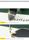 Oversize Rimless Square Bee Sunglasses Women Men Small Bee Glasses Gradient Sun Glasses Female UV400