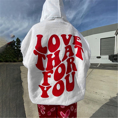 Oversized Hoodie  Words On Back Hoodie Graphic Hoodie