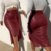 Drawstring High Waist Pleated