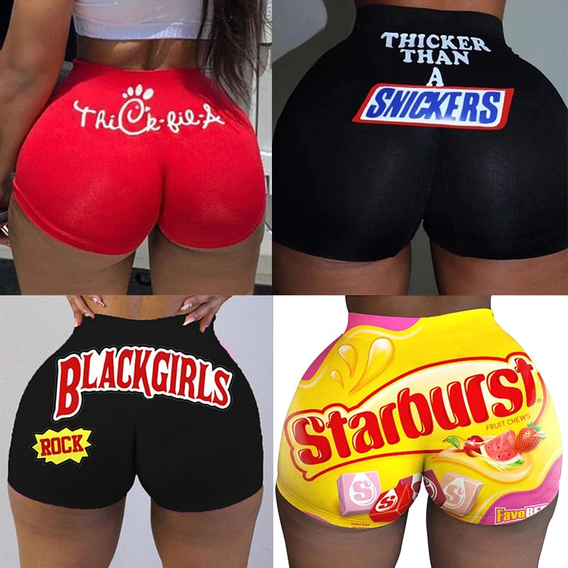 Candy Snickers Shorts Mini High Waist Short