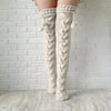 Knit Stocking Over Knee Long Boot Warm Stockings