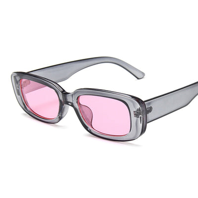 Rectangle Sunglasses  Pink Leopard Small