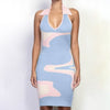 Summer Printing Knitted Dress