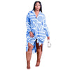 Need To Know Geometric Print Shirt Dress