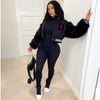 D Letter Fur Sleeve Sport Jacket Cropped Baseball Varsity Jacket Cardigan