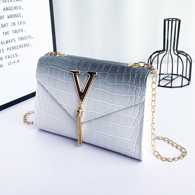 Iron Tassel Chain Small Square Bag Shoulder