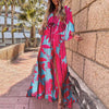 Split Irregular Beach Long Skirt Dress