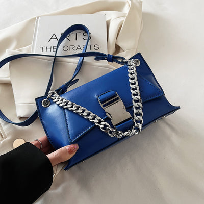 Thick Chain Pu Leather Shoulder Crossbody Bags