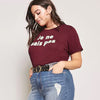 I Don't Know Graphic Letter Tee (Curvy Sizes)