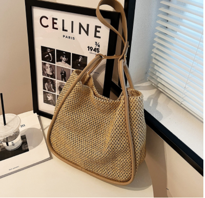 Personalized Contrast Color Summer Commuter Bag Shoulder Weave