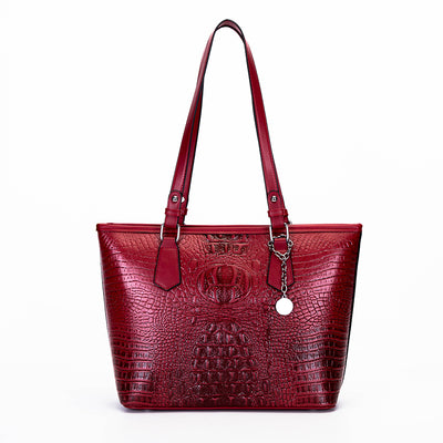 Tote Bag  Crocodile Pattern Handbag