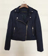 Slim Short Leather Jacket