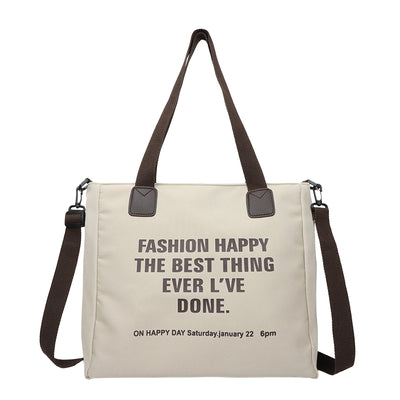 Canvas Tote Bag  Single Shoulder Messenger Bag