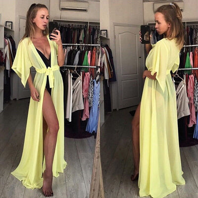 Bikini Cover Up Chiffon Long Dress | Fab Me Grab Me