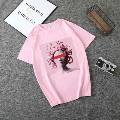 T Shirt Women Medusa Print Vogue Aesthetic T-shirt