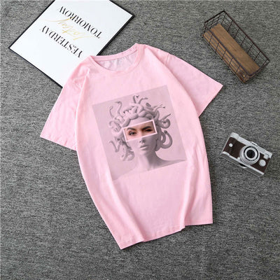 T Shirt Women Medusa Print Vogue Aesthetic T-shirt