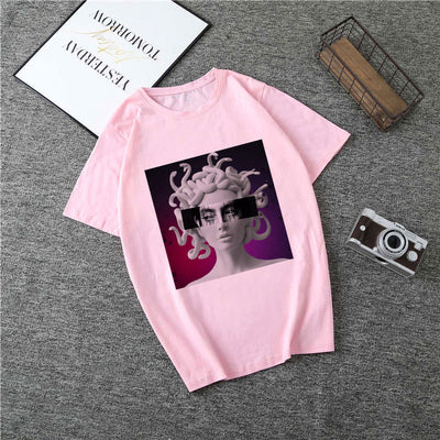 T Shirt Women Medusa Print Vogue Aesthetic T-shirt