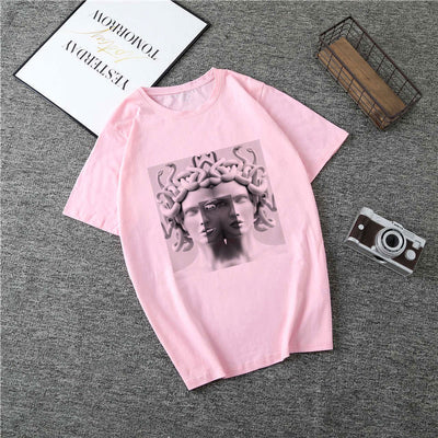 T Shirt Women Medusa Print Vogue Aesthetic T-shirt