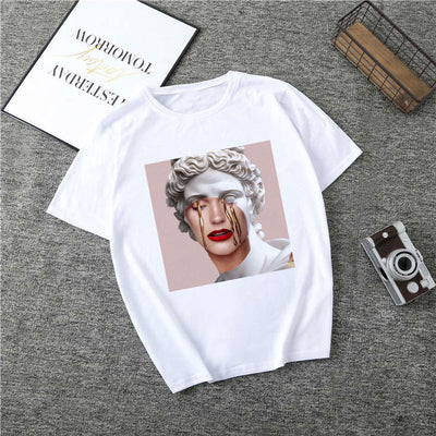 T Shirt Women Medusa Print Vogue Aesthetic T-shirt