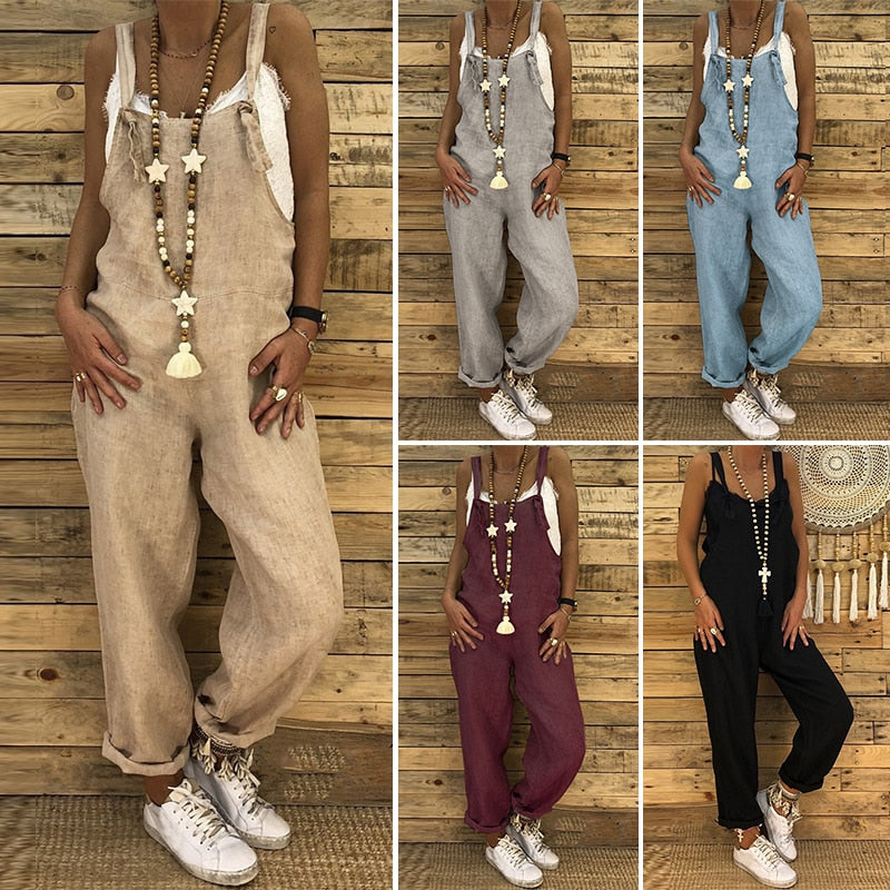 Lower Eastside Linen Overalls Jumpsuit