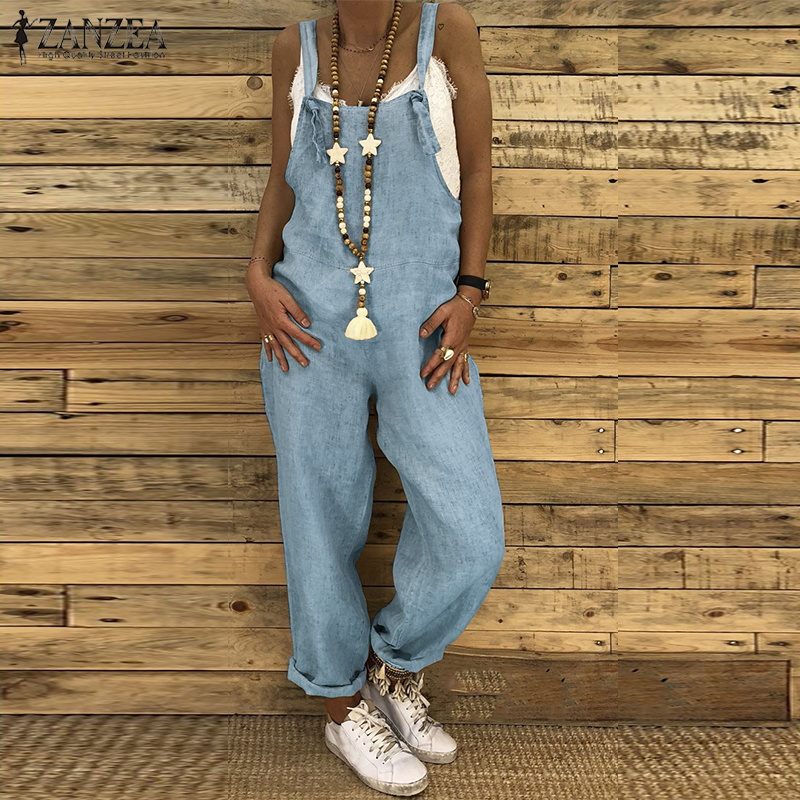 Lower Eastside Linen Overalls Jumpsuit (Curvy Sizes)