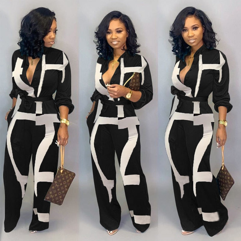 Set The Trend Button Up Jumpsuit (Curvy Sizes)