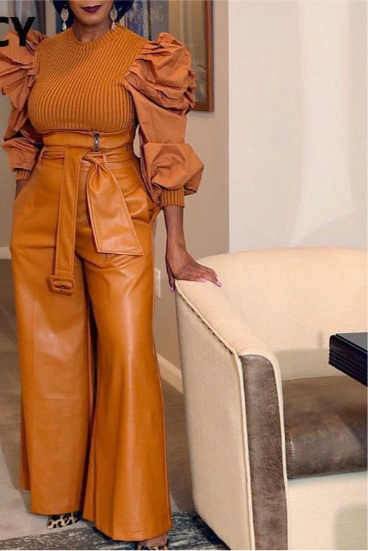 High Waist Classy Wide Leg  Pants