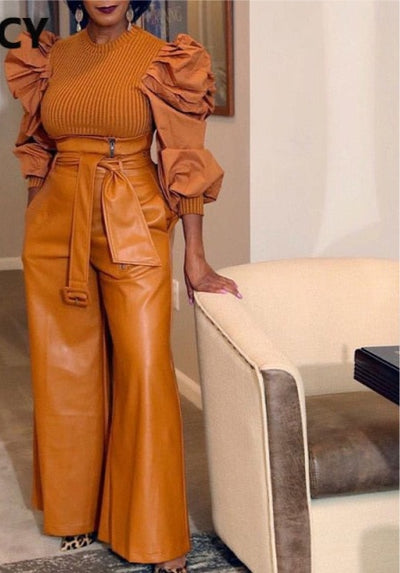 High Waist Classy Wide Leg  Pants