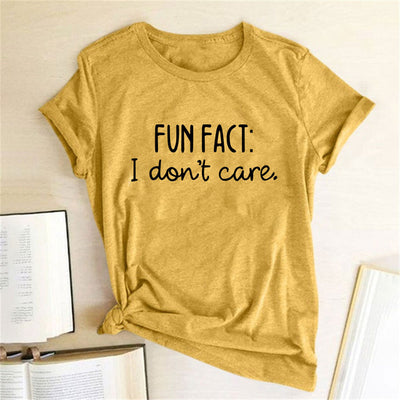 Fun Fact I Dont Care Crew Neck