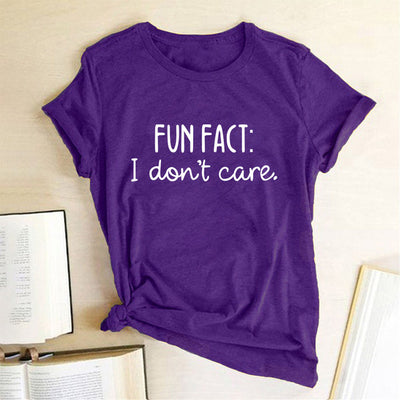 Fun Fact I Dont Care Crew Neck