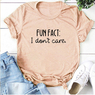 Fun Fact I Dont Care Crew Neck