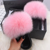 Slippers Fluffy Cute Flip Flops Plush home Flat  Summer Sandals