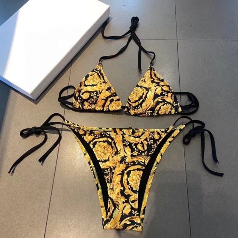 Gold Design Bikini